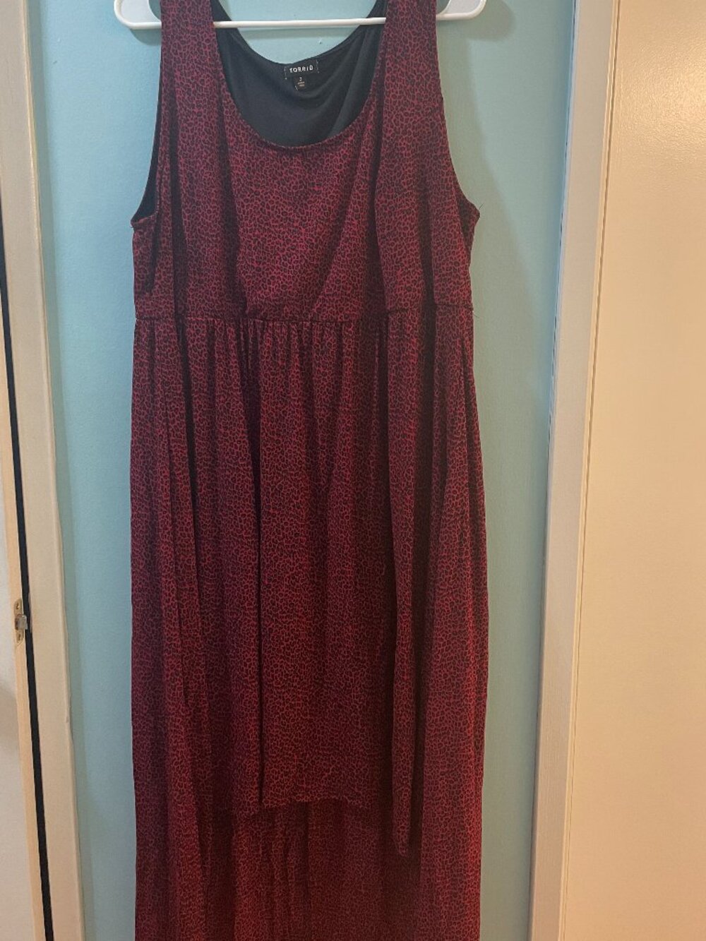 Torrid Hi Low Red Leopard Dress, Size 3x